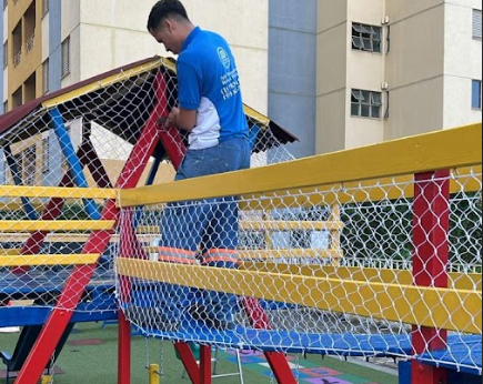 Playground de madeira